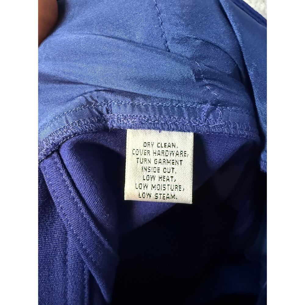 NEW ST. JOHN Womens Classic Marie Cobalt Blue Pants Size 14 - Picture 7 of 10